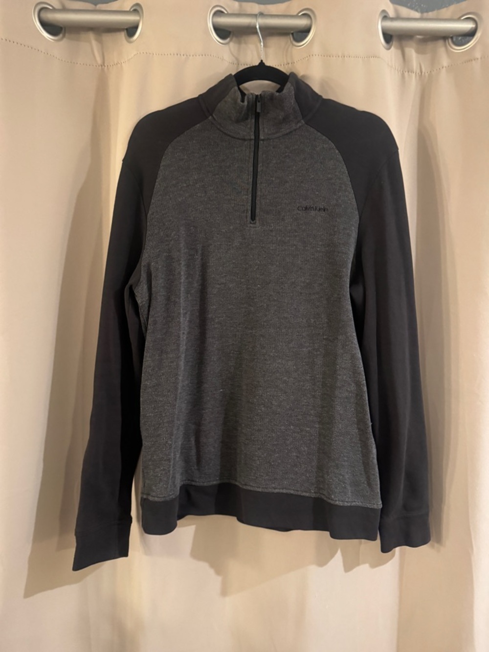 Calvin Klein Black Half-Zip Pullover